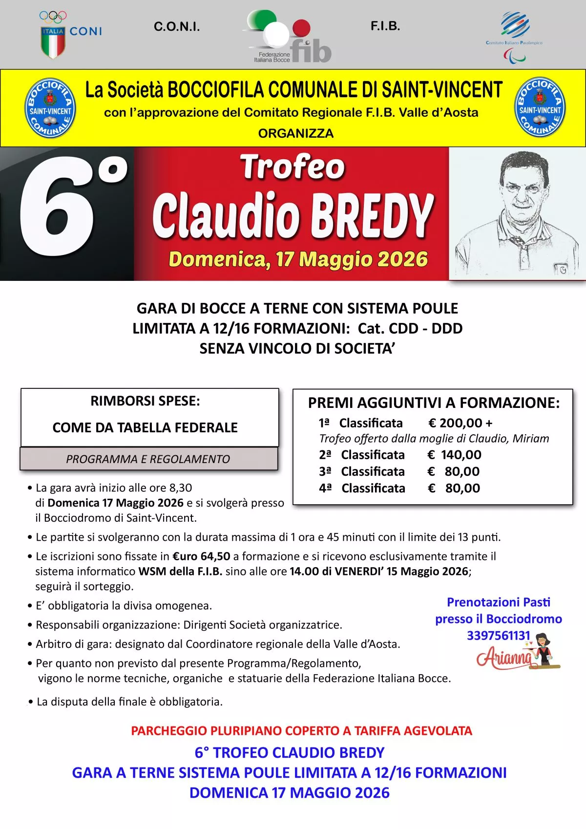 6° Trofeo Claudio Bredy Saint-Vincent